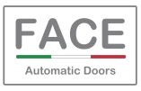 Face automatic doors logotype